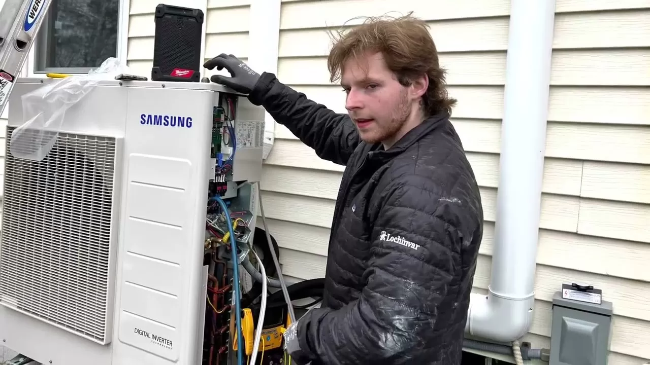 Samsung Wind-Free 2.0 Ductless Heat Pump system installation