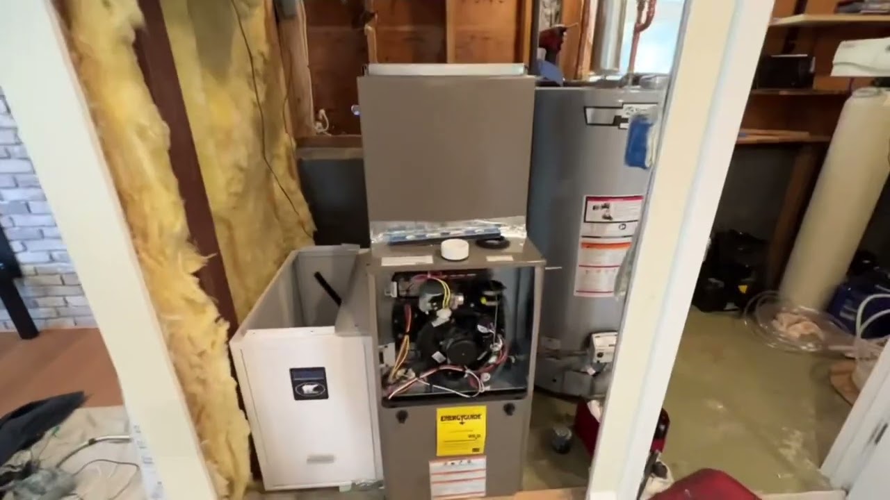 York 95% Efficient gas furnace with 13 Seer York AC system installed