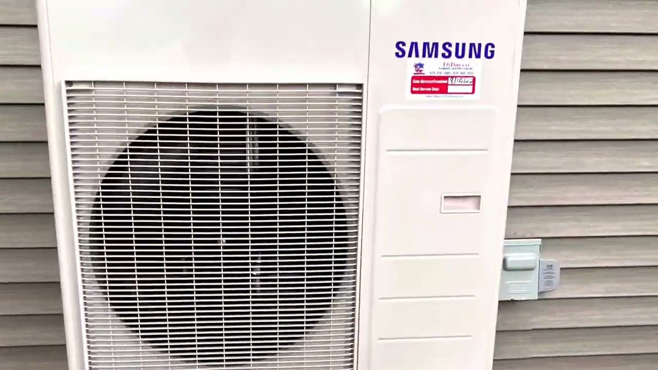 Samsung wind-Free 2.0 single zone 24,000BTU ductless mini-split high efficient Heat Pump install
