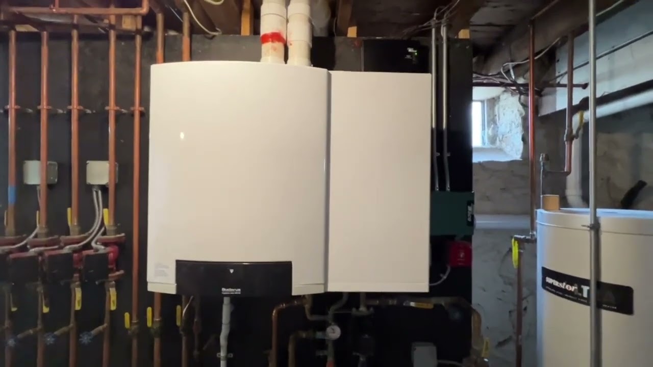 Lochinvar wall hung WHB155 natural gas 95% efficient condensing boiler install 4-11-23