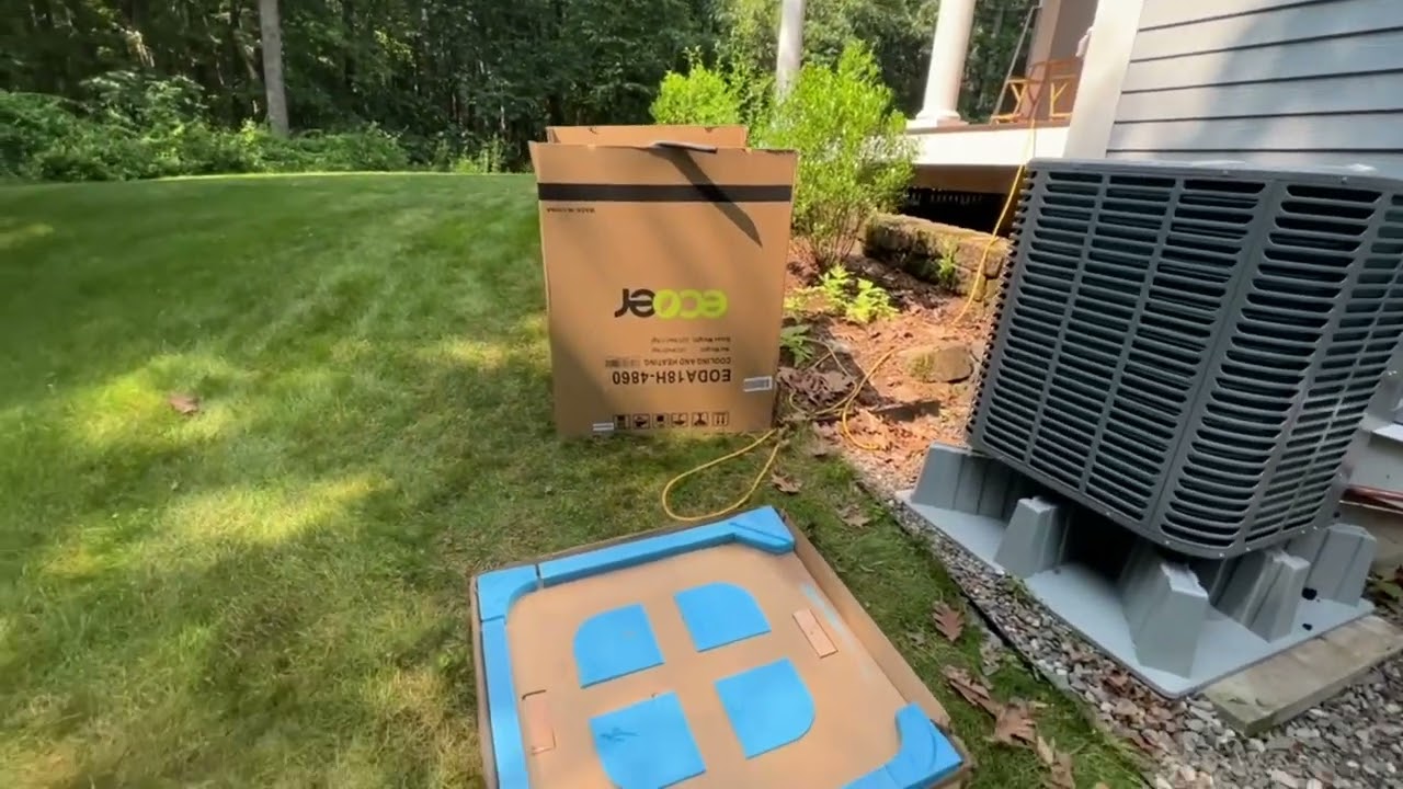 Ecoer High Efficient heat pump system install Carlisle MA 7-13-23