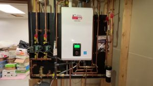 Navien NCB-190/60H two zone combination boiler & tankless install